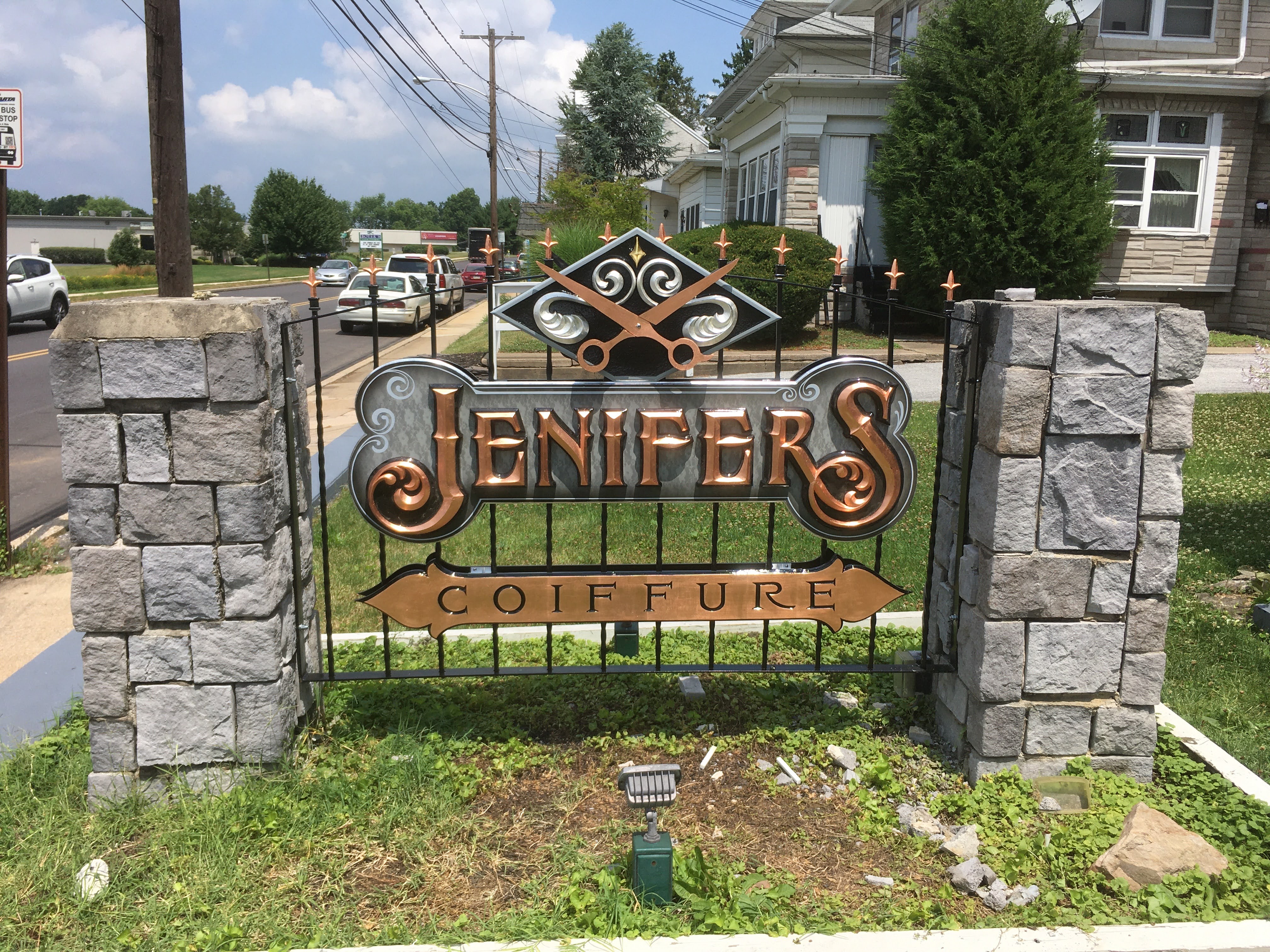 sandblasted signs